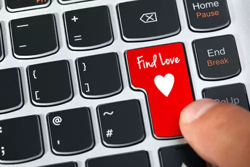 keyboard with a find love button