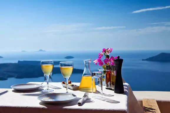 exclusive resort overlooking the ocean